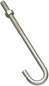 National Hardware 2195BC Series N232-967 J-Bolt, 3/8-16 Thread, 3 in L Thread, 7 in L, 225 lb Working Load, Steel, Zinc